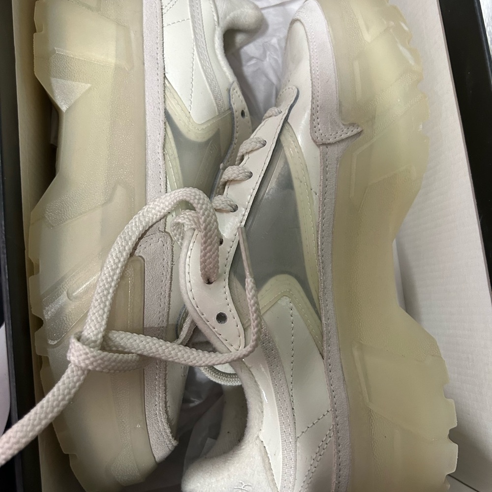 Reebok White and Cream Athletic Shoes